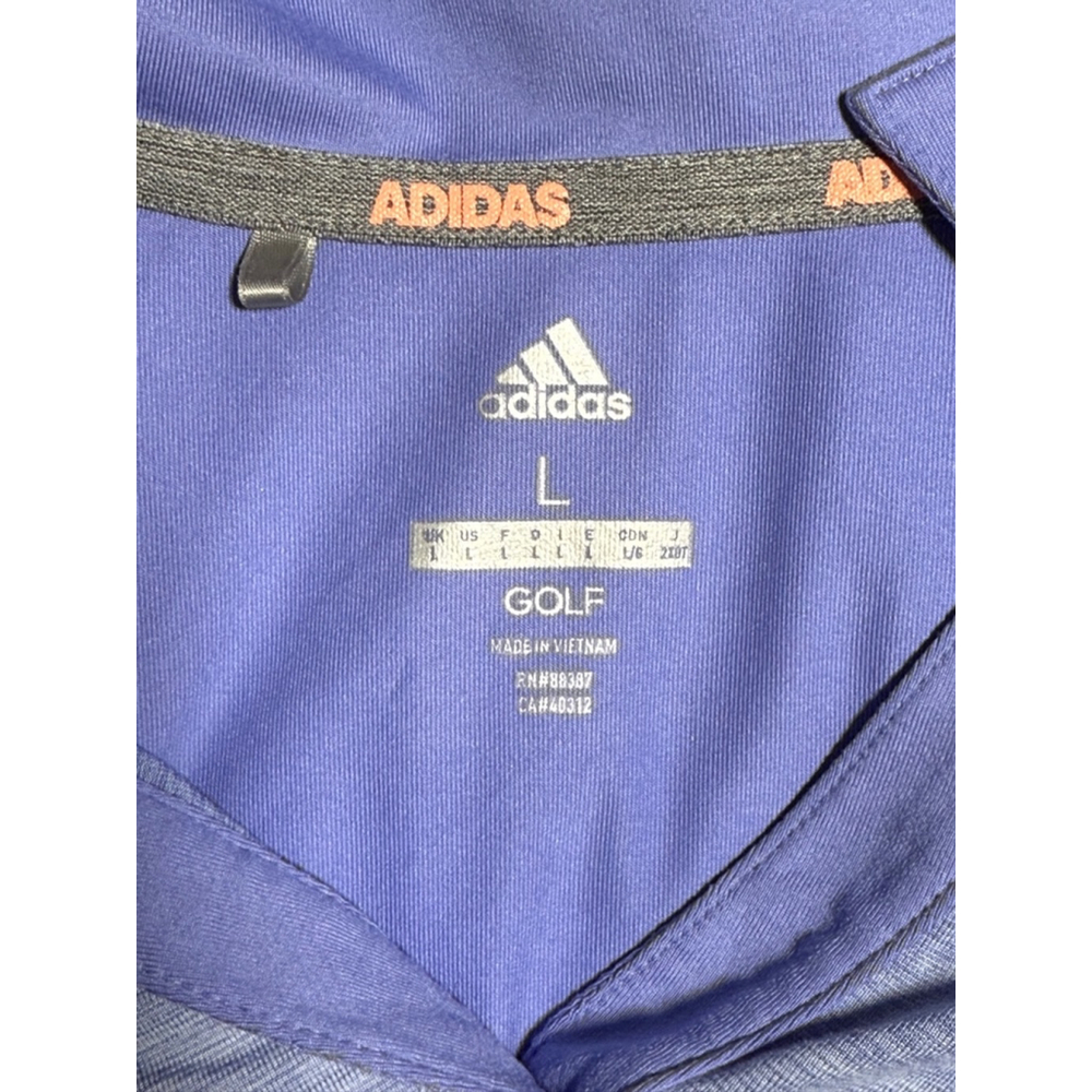 Women's Adidas Golf Polo Shirt Size L Purple Short Sleeve - Picture 3 of 3